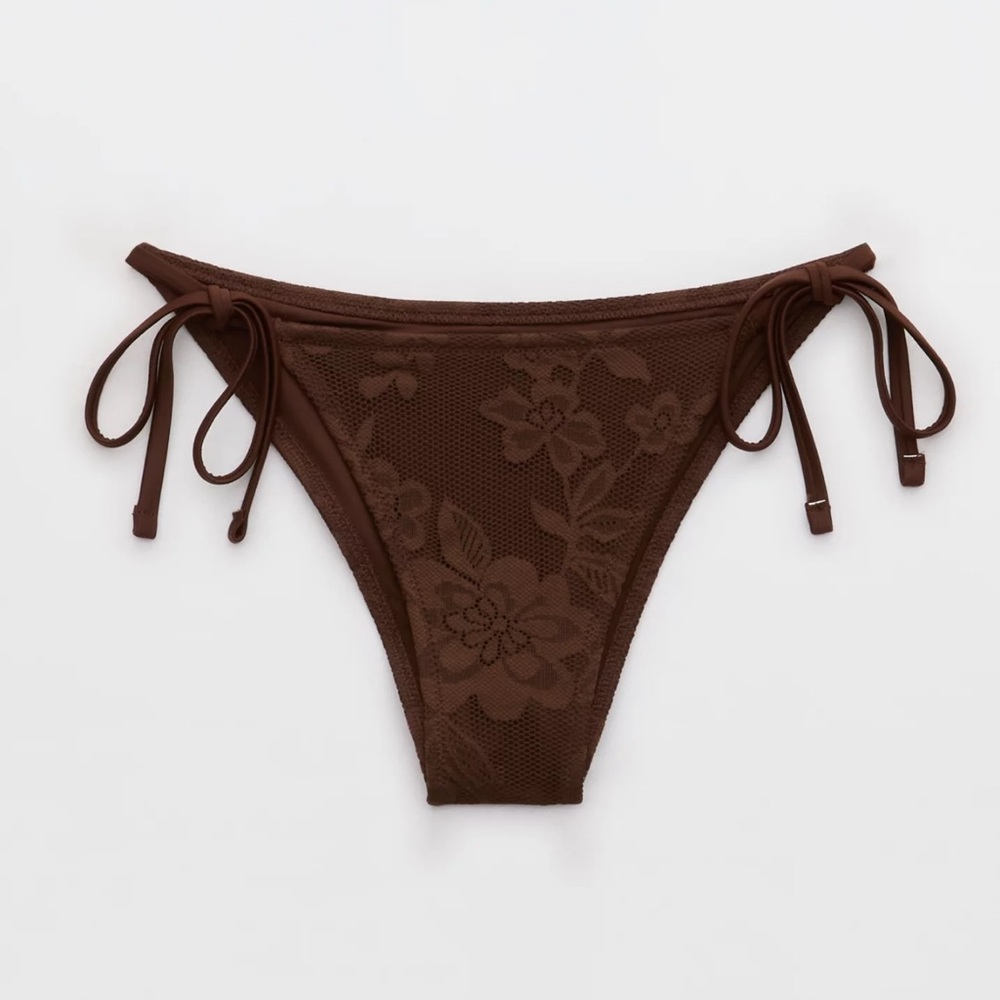 WILL DONATE - Aerie The Sunbun Lace Bikini Bottom